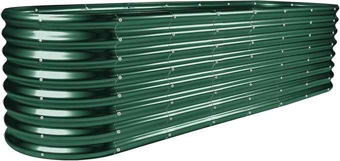 Land Guard 8×2×2ft Galvanized Raised Garden Bed Kit, Raised Garden Boxes Outdoor by LandGuard