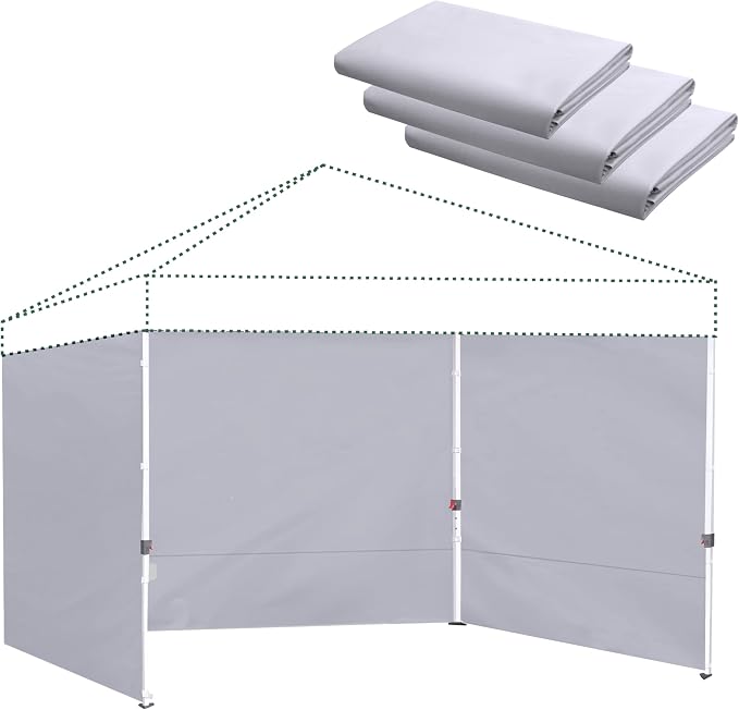 Canopy Sidewalls for 10x10 Pop Up Canopy 99% UV Protection, Waterproof by Unknown
