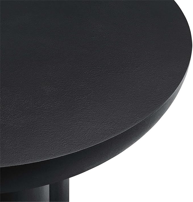 Modway EEI-6760-BLK Caspian Round Concrete Coffee Table - Image 7