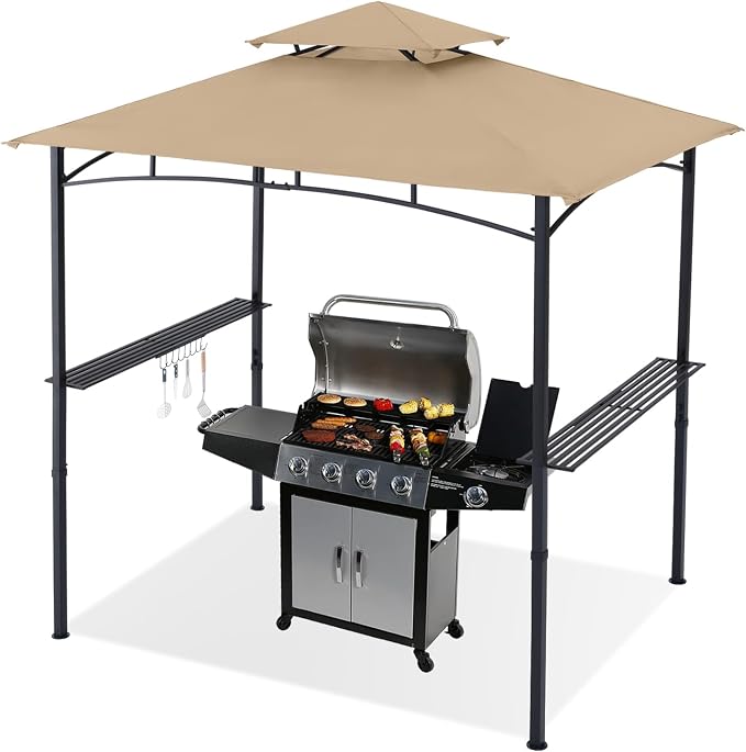 ABCCANOPY 8'x 5' Grill Gazebo Shelter, Outdoor BBQ Gazebo Canopy by ABCCANOPY