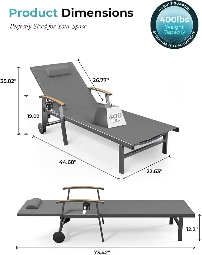 Ciokea Outdoor Lounge Chair - Image 2