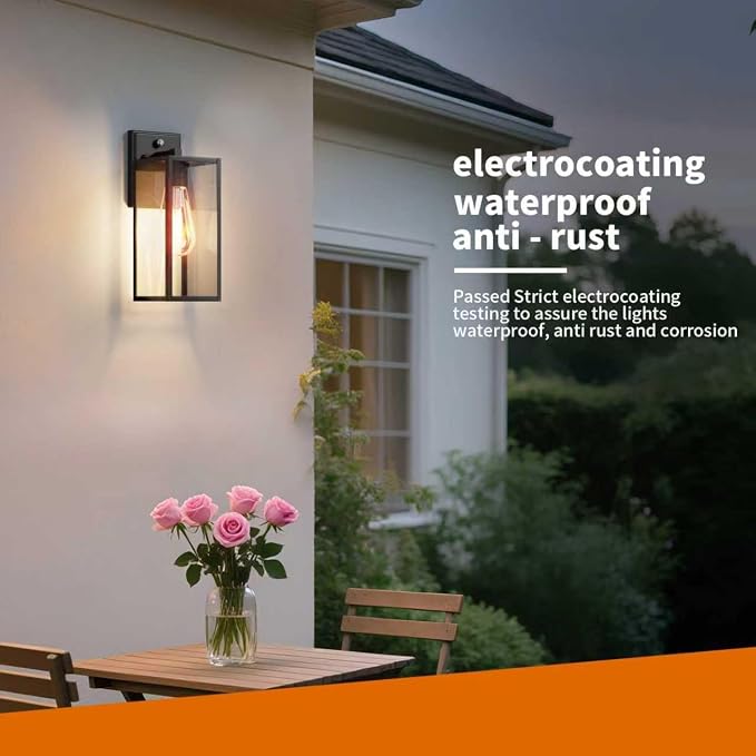 15'' Black Dusk to Dawn Outdoor Front Porch Lights - Image 3