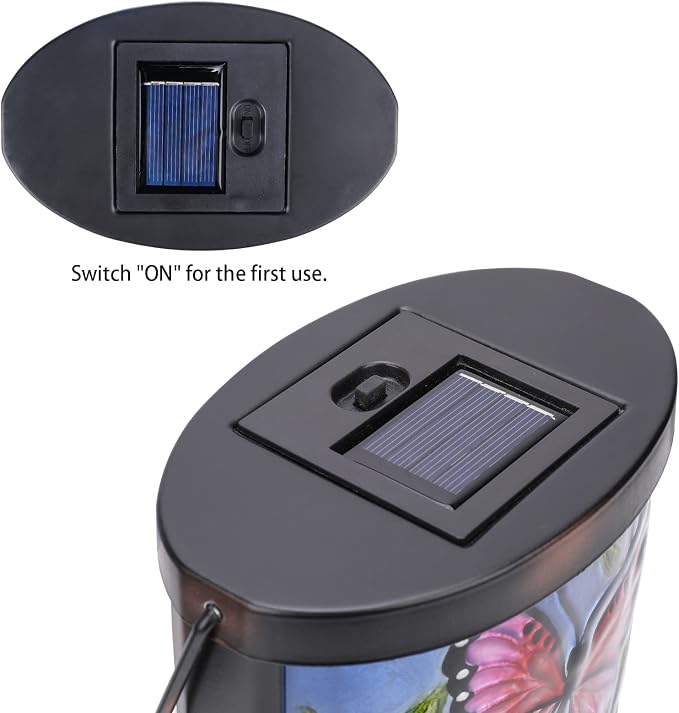 Hanging Solar Lantern Outdoor Waterproof LED Butterfly Solar Lights Decorative - Image 6