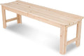 Shine Company Outdoor Wooden Backless Patio Garden Bench, 5 Ft by ShineCompany