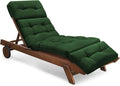 Outdoor Chaise Lounge Chair Cushion Waterproof 74.4 x 22 x 4.7 Inches Memory by Tycdiose