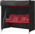 FLYMEI Outdoor Swing Cover 3 Triple Seater Hammock Cover by FLYMEI