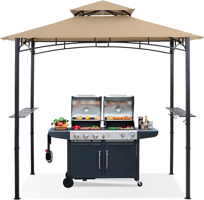 ABCCANOPY 8'x 5' Grill Gazebo Shelter, Outdoor BBQ Gazebo Canopy - Image 2