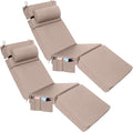 Wenqik 2 Pcs Outdoor Chaise Lounge Cushion by Wenqik