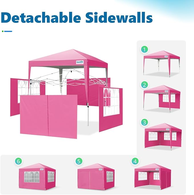 Quictent Easy Pop up Canopy Tent 10'x10' - Image 8