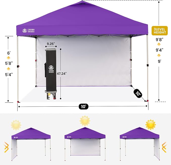 CROWN SHADES 10x10 Pop Up Canopy - Image 3