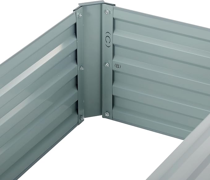 2 Pack 4x2x1FT Galvanized Raised Garden Bed Kit, Outdoor Metal Planter Box - Image 7