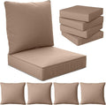 22" x 22" x 6" Outdoor Deep Seat Cushions Set by Unknown
