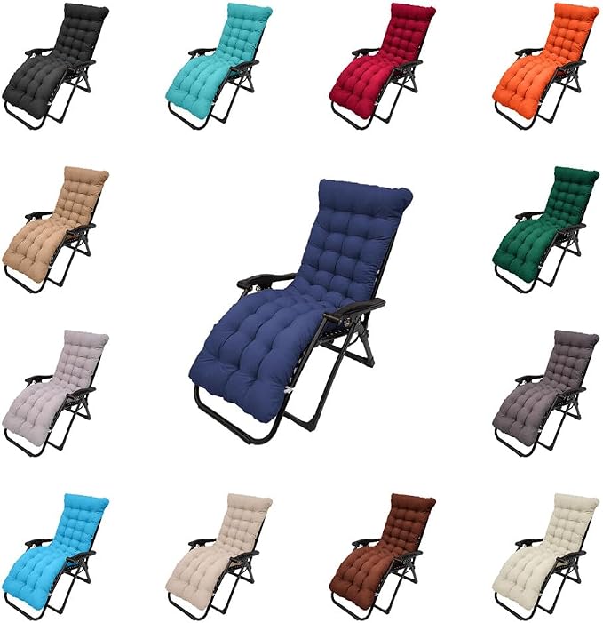 Patio Chaise Lounger Cushion, 61in Lounge Chair Recliners Chair Cushions - Image 6