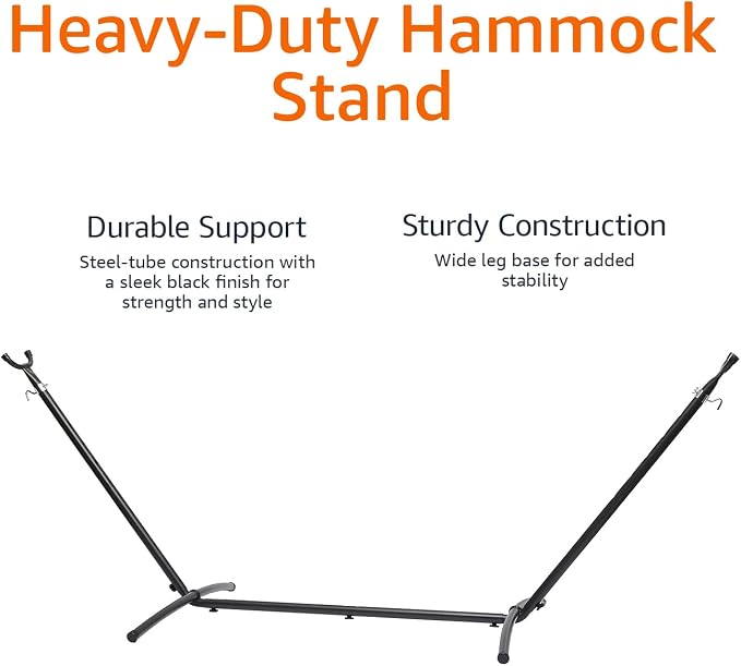 Amazon Basics 2 Person Heavy Duty Portable Sturdy Hammock Stand - Image 4