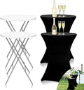 GUAGUA 32" Round Plastic Folding High Top Table by GUAGUA