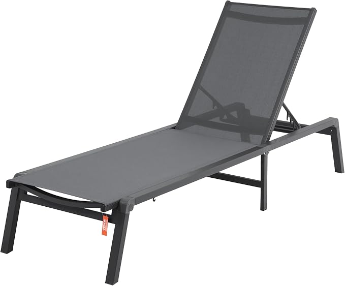 VEVOR Chaise Lounge Chair Outdoor, Aluminum Patio Lounge Chairs - Image 6
