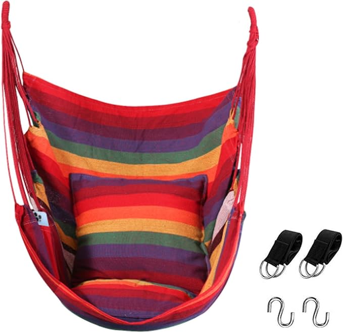 Goutime Hammock Chair, Indoor Hanging Rope Swing, Tree Swinging Chairs by Goutime