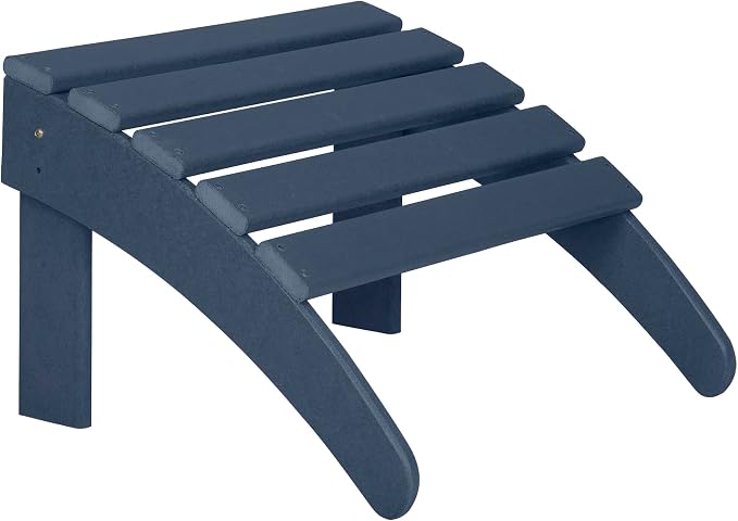 WO Home Furniture Adirondack Ottoman Outdoor Patio Footrest 13.5" Inch Folding by WOHomeFurniture