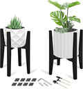 OERGKE 2 Pack Plant Stand Indoor, Adjustable Bamboo Mid Century Modern Plants by OERGKE