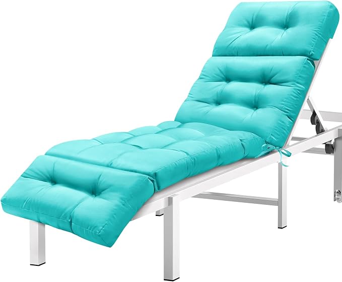 MAGIC ELEPHANT Chaise Lounge Cushion Outdoor, Memory Foam Patio Lounge Chair by Magicelephant