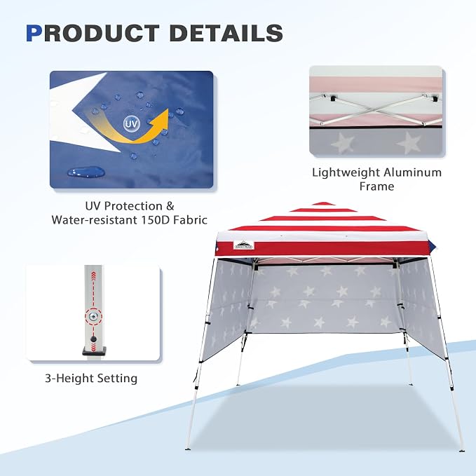 EAGLE PEAK Day Tripper 8x8 Aluminum Super-Lightweight Pop Up Canopy - Image 4