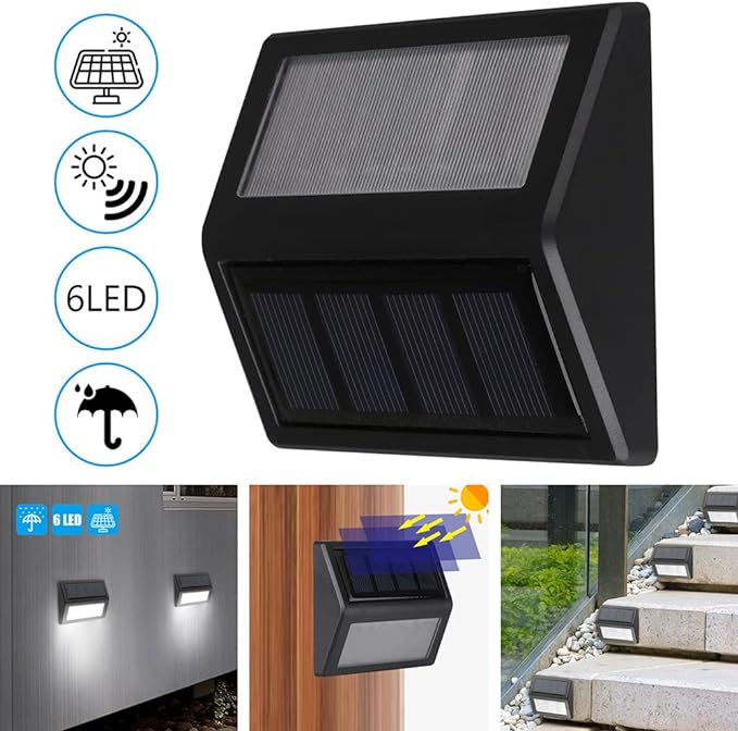 Solar Lights Outdoor, Waterproof Solar Powered Deck Step Lights - Image 5
