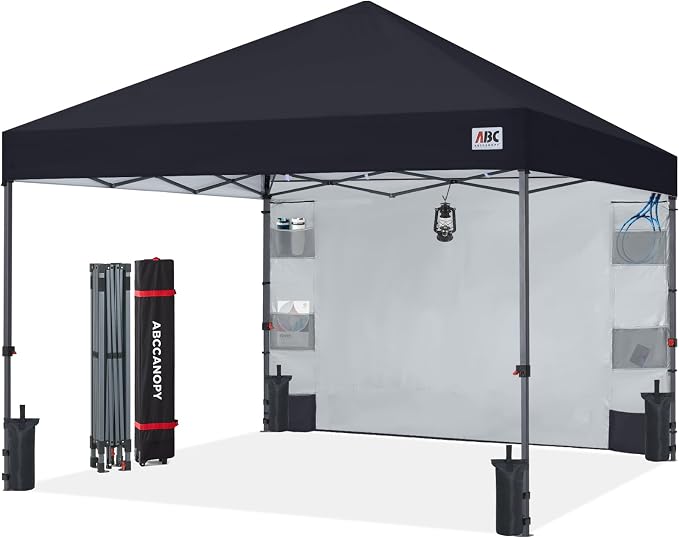 ABCCANOPY Pop Up Canopy with Sidewall, 10x10 Outdoor Canopy Tent with Storage by ABCCANOPY