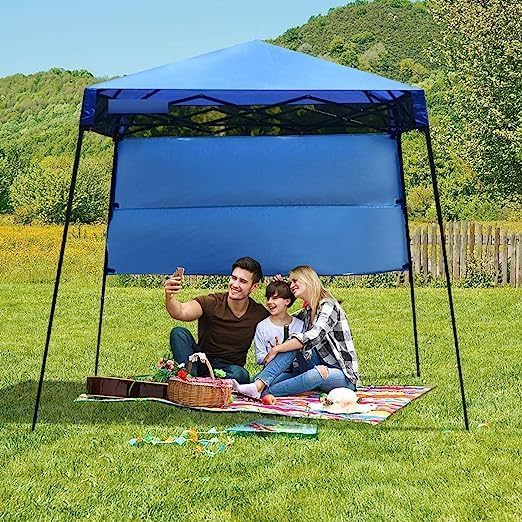 Fireflowery 7’ x 7’ Pop Up Canopy Tent, Portable Shelter Canopy w/Backpack - Image 3