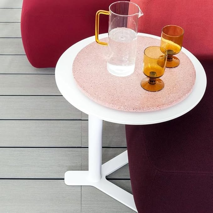 C Shaped Side Table End Coffee Tables, Unique Aesthetics Minimalist Accent - Image 8
