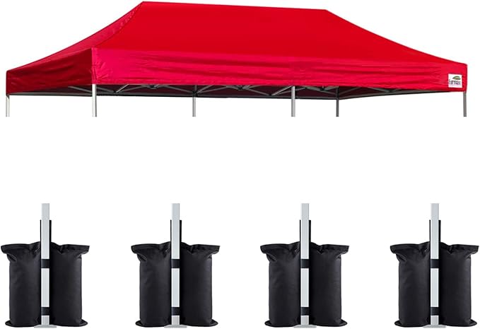 Eurmax USA 10x20 Pop Up Canopy Replacement Canopy Tent Top Cover, Instant by Eurmax