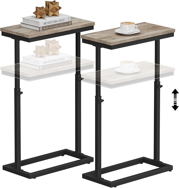 TUTOTAK End Table, Side Table, Tall Couch Table, Sofa Table, Living Room - Image 6