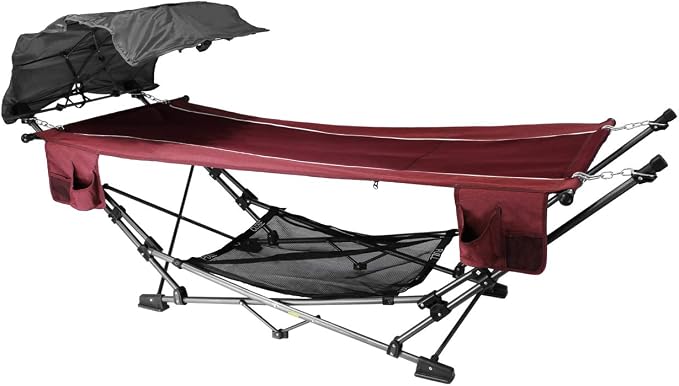 Zenithen Limited Portable Folding Metal Framed Hammock by Zenithen