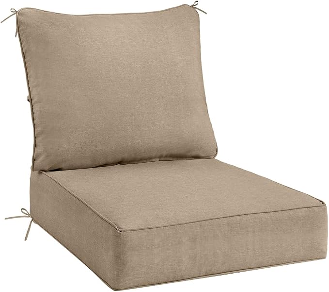 Sundale Outdoor Olefin Deep Seat Cushion, Patio Chair Cushion and Pillow by SundaleOutdoor