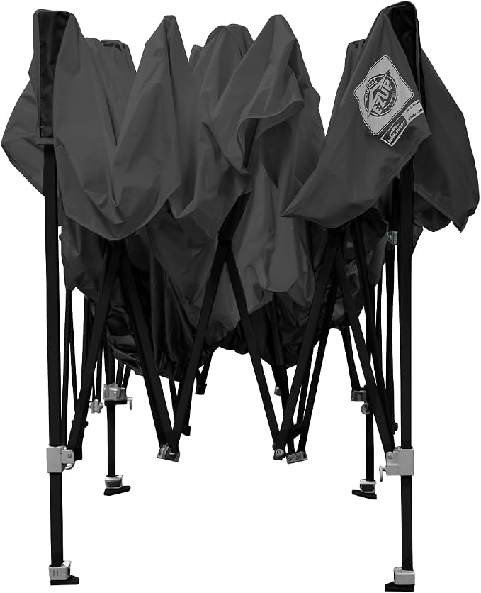 E-Z UP Ambassador Instant Pop Up Canopy Tent, Roller Bag and 4 Piece Spike Set - Image 4