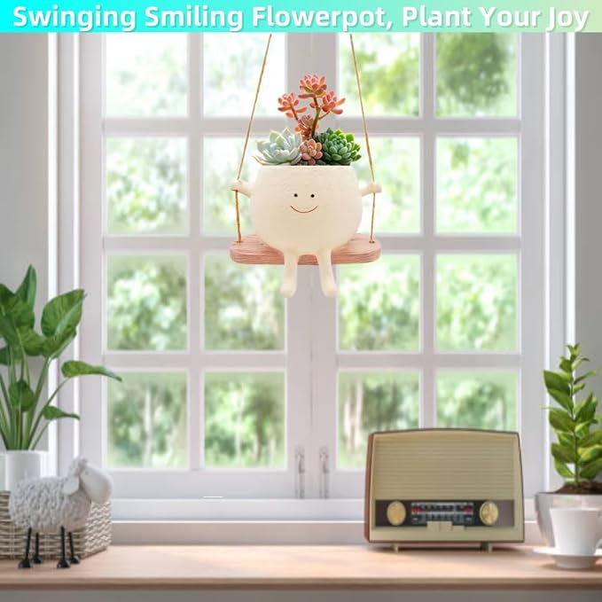 Swing Face Hanging Planter Pot - Image 2