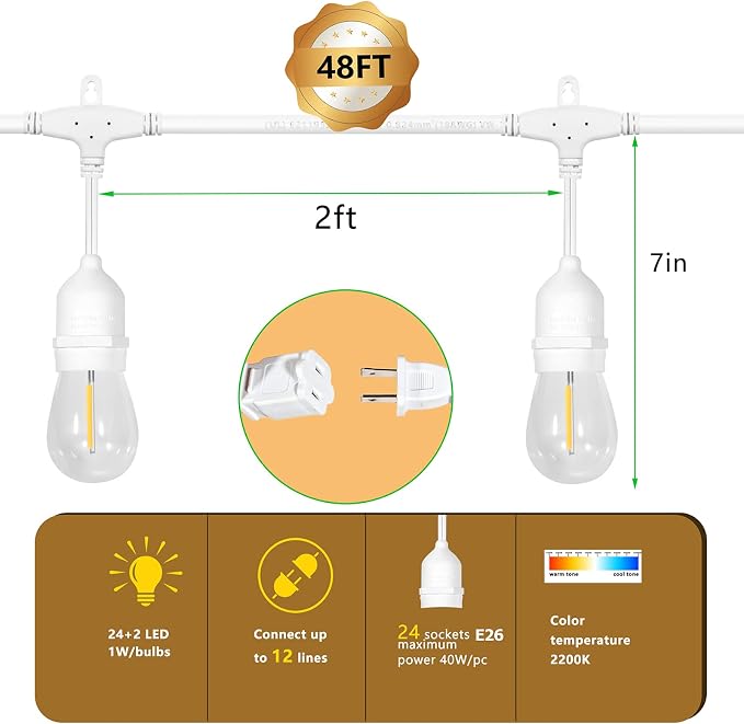  LED Outdoor String Lights - Image 5
