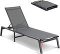 VEVOR Chaise Lounge Chair Outdoor, Aluminum Patio Lounge Chairs by VEVOR