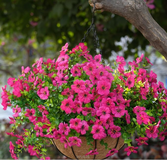 Artificial Flowers for Outdoor, UV Resistant Fake Silk Flowers, Realistic Faux - Image 6