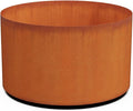 PLANTERCRAFT Corten Steel Metal Planter Box, Round Sizes, Modern Garden Steel by Plantercraft