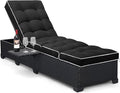 Outdoor Chaise Lounge Chair Cushion, Waterproof Non-Slip Patio Chaise Lounge by Tycdiose