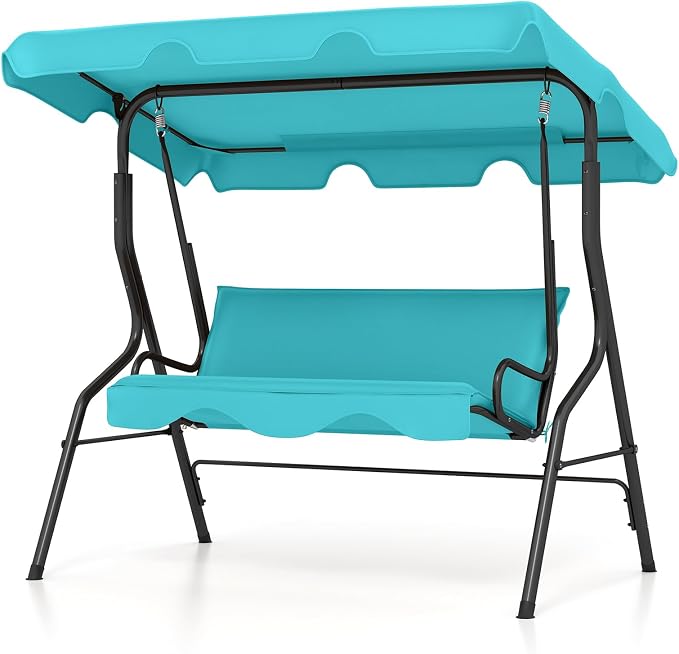 Tangkula 3 Person Porch Swing, Patio by TANGKULA