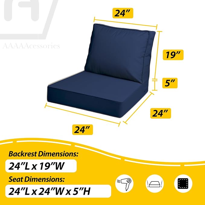 AAAAAcessories Outdoor Deep Seat Cushions - Image 5