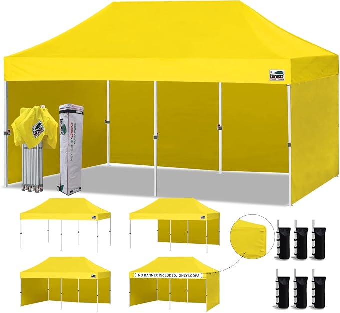 Eurmax USA 10'x20' Pop-up Canopy Tent Commercial Instant Canopies by Eurmax