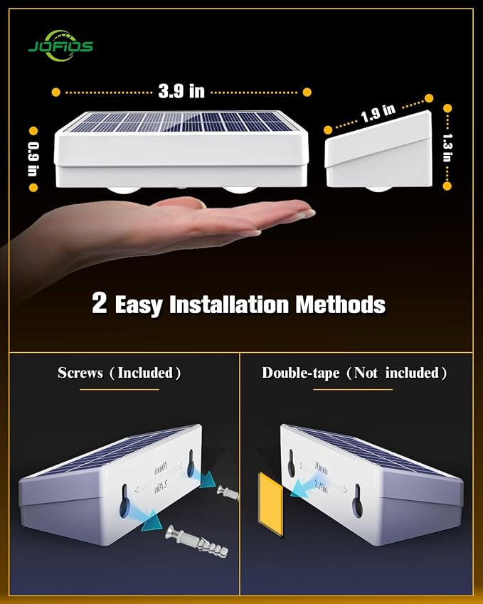 Solar Fence Lights 8 Pack, 50 Lumens Outdoor Fence Solar Lights - Image 5