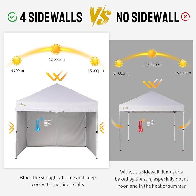CROWN SHADES 10X10 Comercial Instant Canopy Pop Up Tent - Image 7