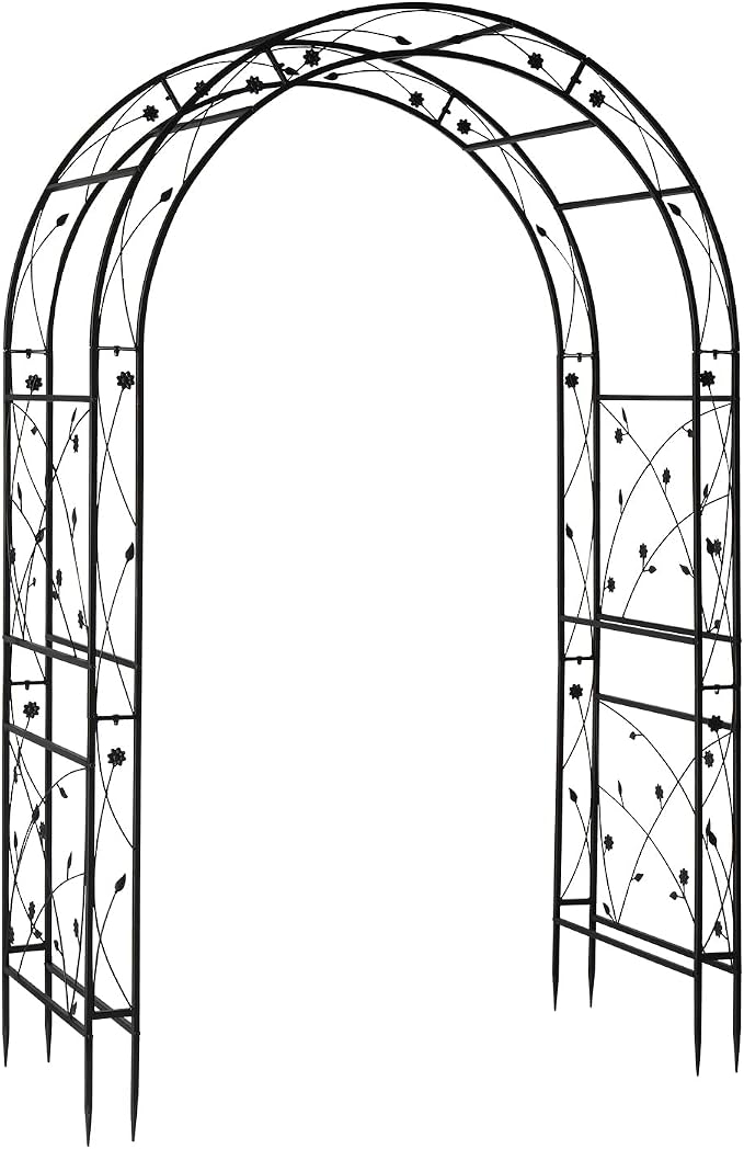 VINGLI Garden Arbor, Arch for Wedding Ceremony Party, Christmas Garden Decor by VINGLI