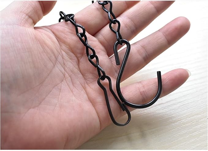 YINGFENG 6 Pack 19.7Inches Black Hanging Chains, Garden Plant Hangers, - Image 7