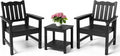 Stoog 3 Piece Patio Bistro Set, All-Weather Garden Chairs Set of 2 by Stoog