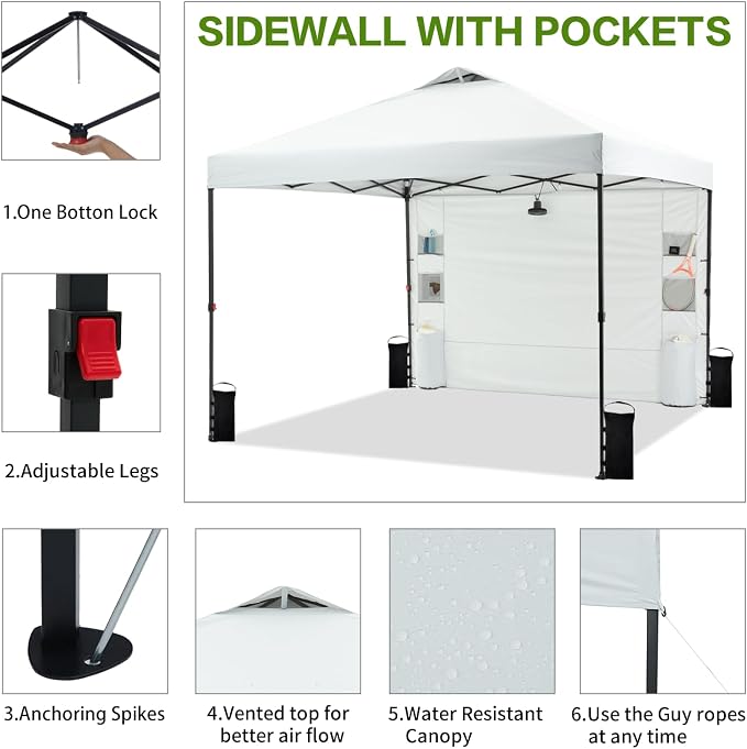 10'x10' Pop Up Canopy Tent - Image 3