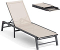 Aluminum Chaise Lounge Chair Outdoor, Foldable Patio Lounge Chair Assemble-Free by Unknown